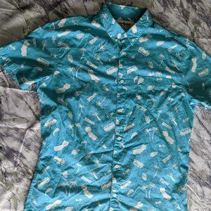 Short Sleeve Men's Button-Up